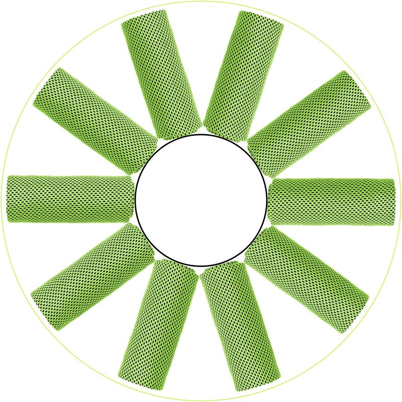 Biange Cooling Towels (40"x 12", Pack of 10) for Neck and Face, Cold Towel for Hot Weather, Sports, Workout, Fitness, Gym, Yoga, Golf, Pilates, Travel, Camping & More - Image 1